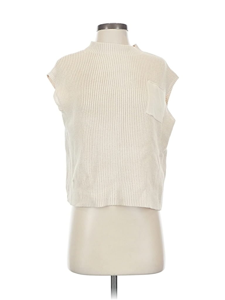 Pre-owned Fashion Pullover Sweater In White