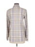 Chaps Silver Long Sleeve Blouse Size M - photo 2
