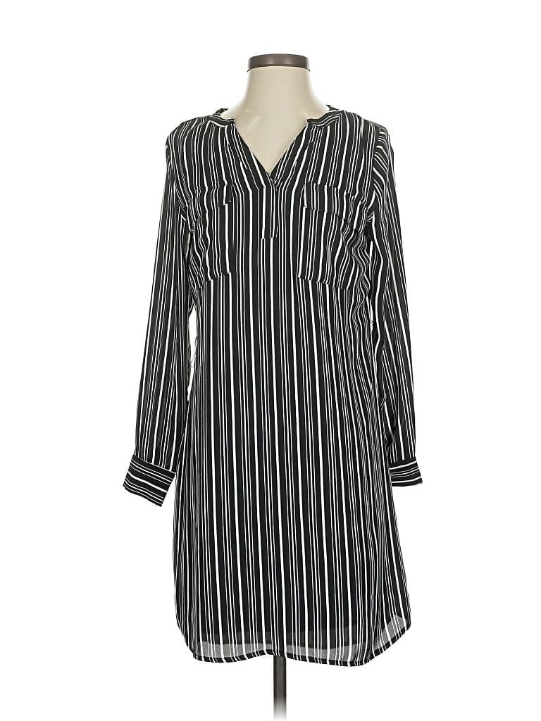 Pre-owned Dex Casual Dress In Gray