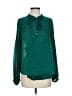 Great Jones 100% Polyester Green Long Sleeve Blouse Size S - photo 1