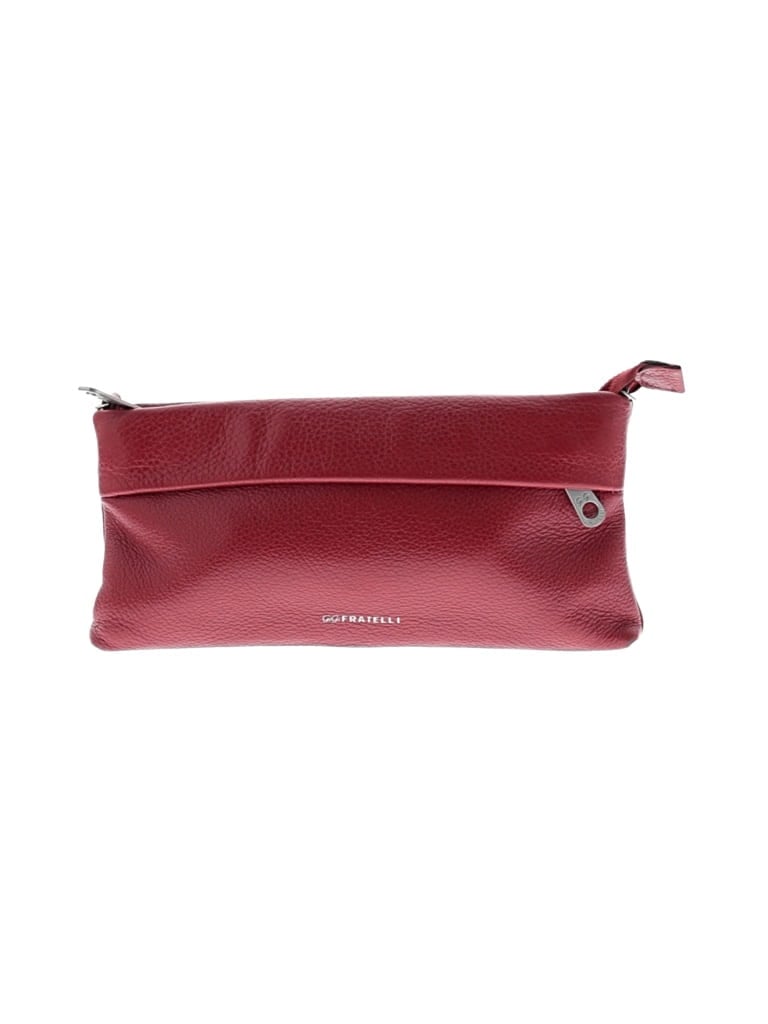 Pre-owned Assorted Brands Leather Clutch In Red