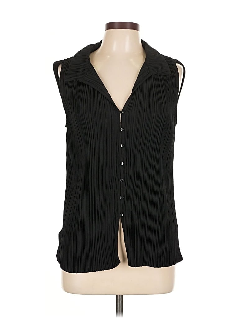 Pre-owned Rachel Zoe Tjx Sleeveless Blouse In Black