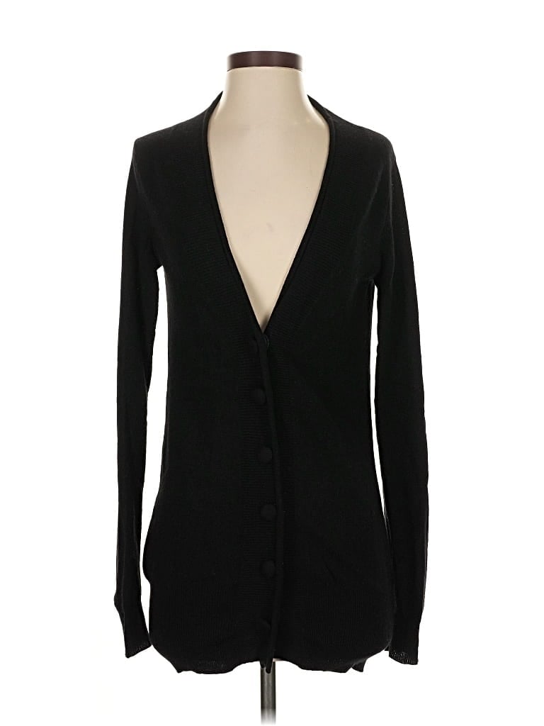Pre-owned Subtle Luxury Cashmere Cardigan Sweater In Black