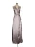 Jenny Yoo Collection 100% Polyester Metallic Silver Cocktail Dress Size 2 - photo 1