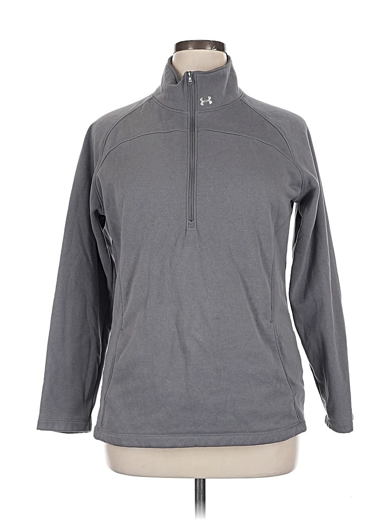 Pre-owned Under Armour Pullover Sweater In Gray
