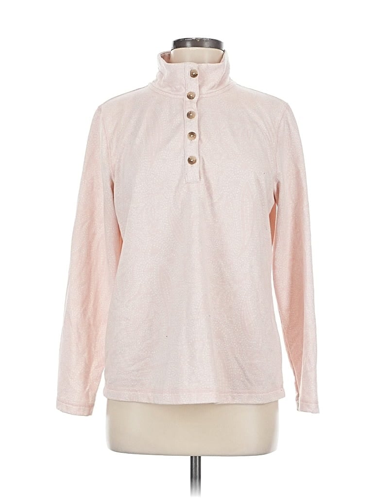Pre-owned Croft & Barrow Long Sleeve Turtleneck In Pink