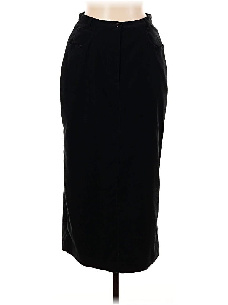 Pre-owned Petite Sophisticate Formal Skirt In Black