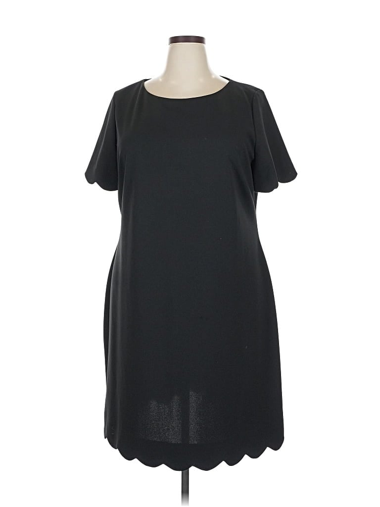 Pre-owned Kasper Casual Dress In Black