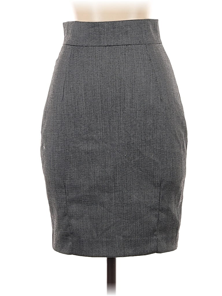 Pre-owned H&m Formal Skirt In Gray