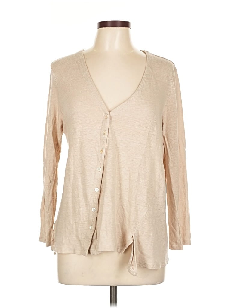 Pre-owned Jjill Cardigan Sweater In Brown