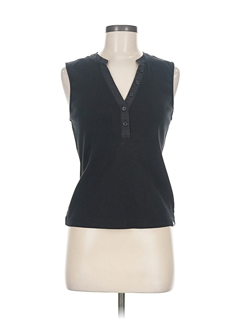 Pre-owned Dkny Jeans Sleeveless Blouse In Black