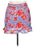 Glamorous 100% Polyester Tropical Blue Casual Skirt Size 14 - photo 1