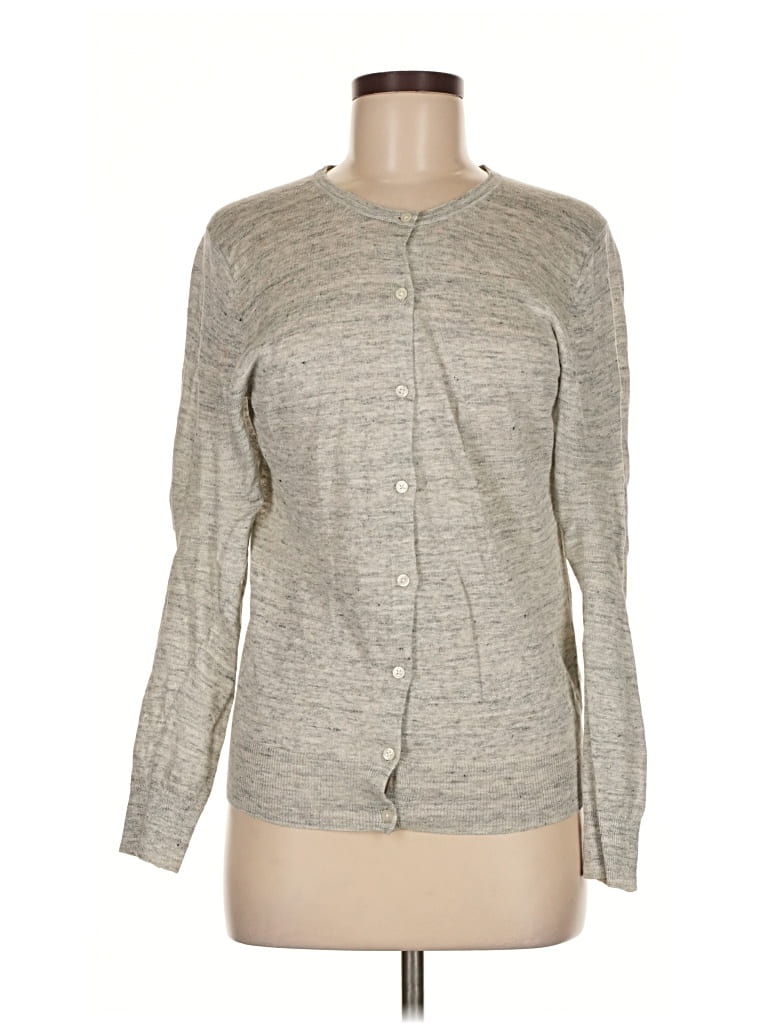 Pre-owned Assorted Brands Cardigan Sweater In Gray