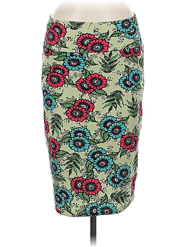 Pre-owned Lularoe Casual Skirt In Green