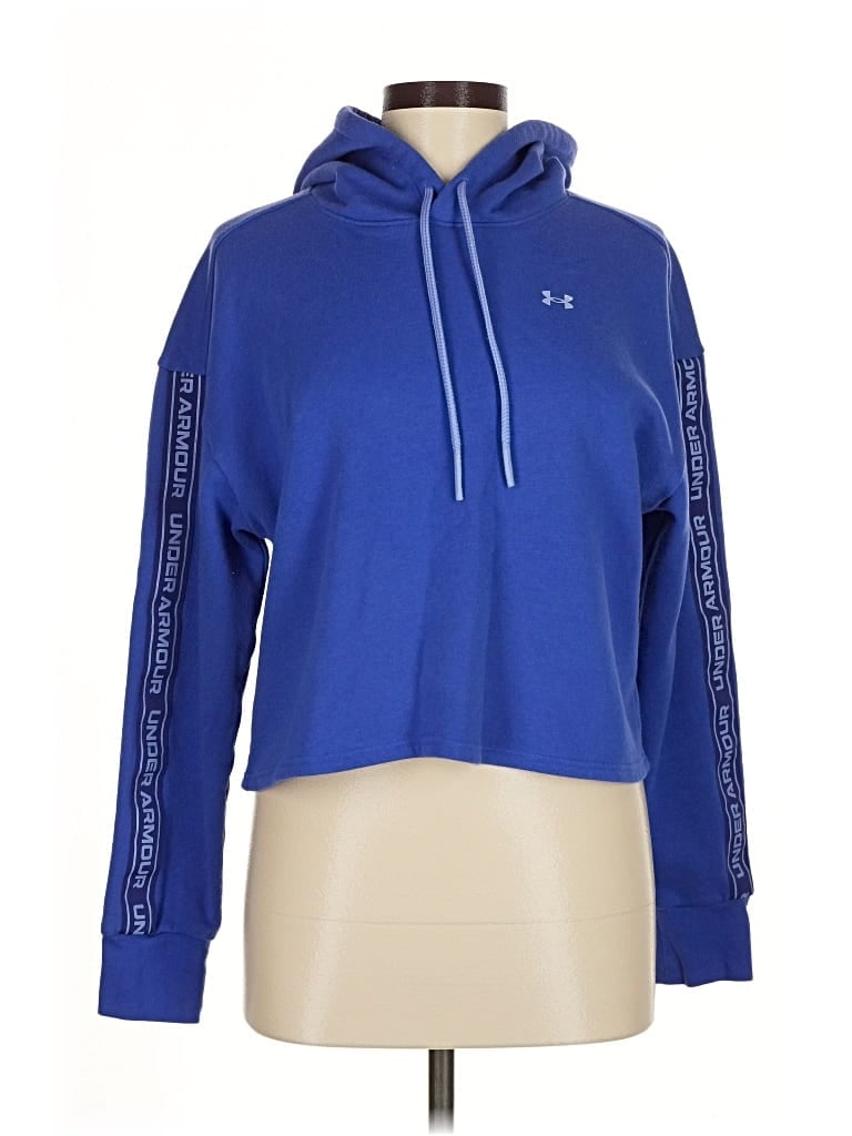 Pre-owned Under Armour Pullover Hoodie In Blue