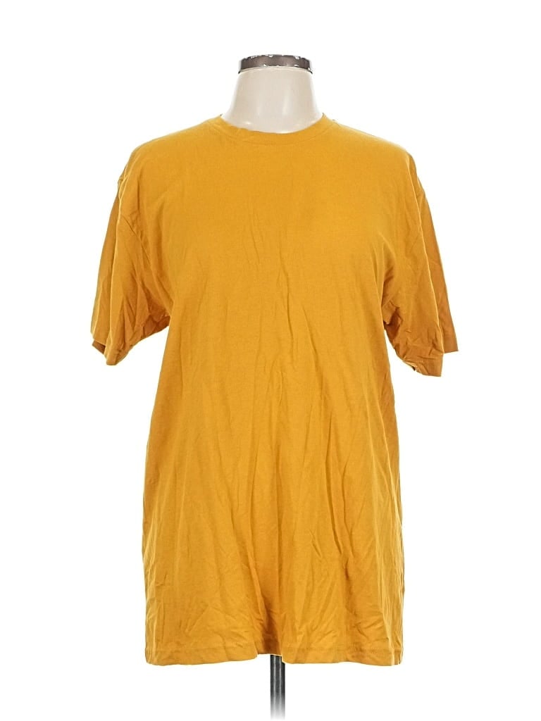 Pre-owned Next Level Apparel Short Sleeve T-shirt In Gold