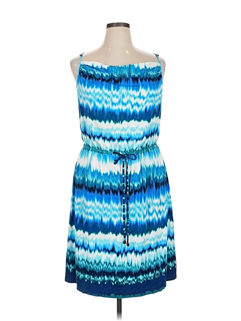 Pre-owned Lane Bryant Casual Dress In Blue