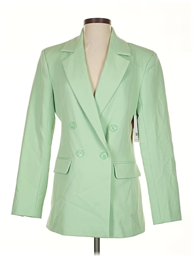 Pre-owned Shoedazzle Blazer Jacket In Green