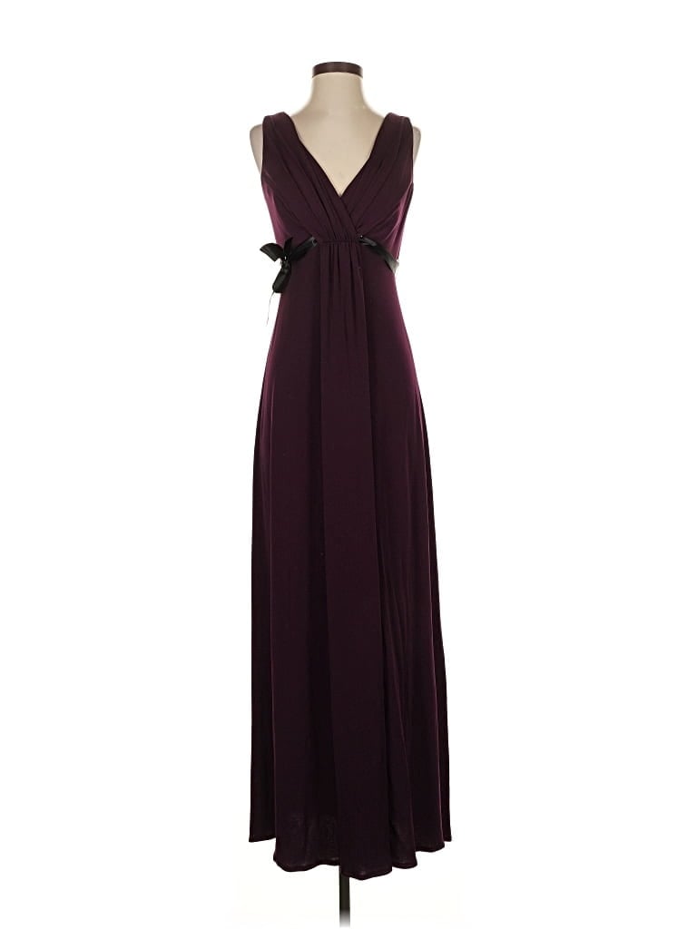 Pre-owned Amsale Cocktail Dress In Burgundy