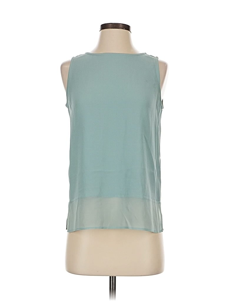 Pre-owned Eileen Fisher Sleeveless Blouse In Blue