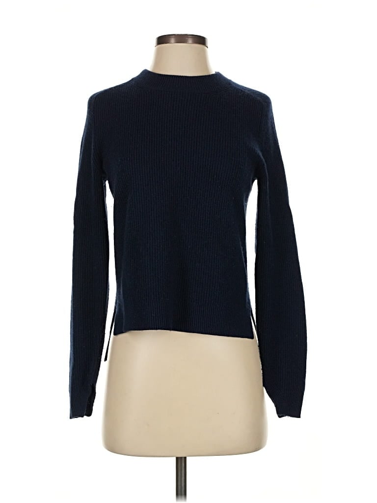 Pre-owned Rag & Bone Cashmere Pullover Sweater In Blue