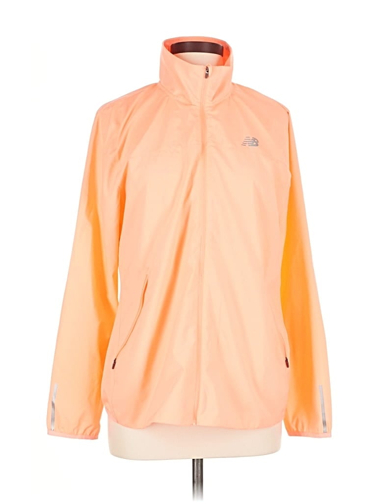 Pre-owned New Balance Windbreaker Jacket In Orange