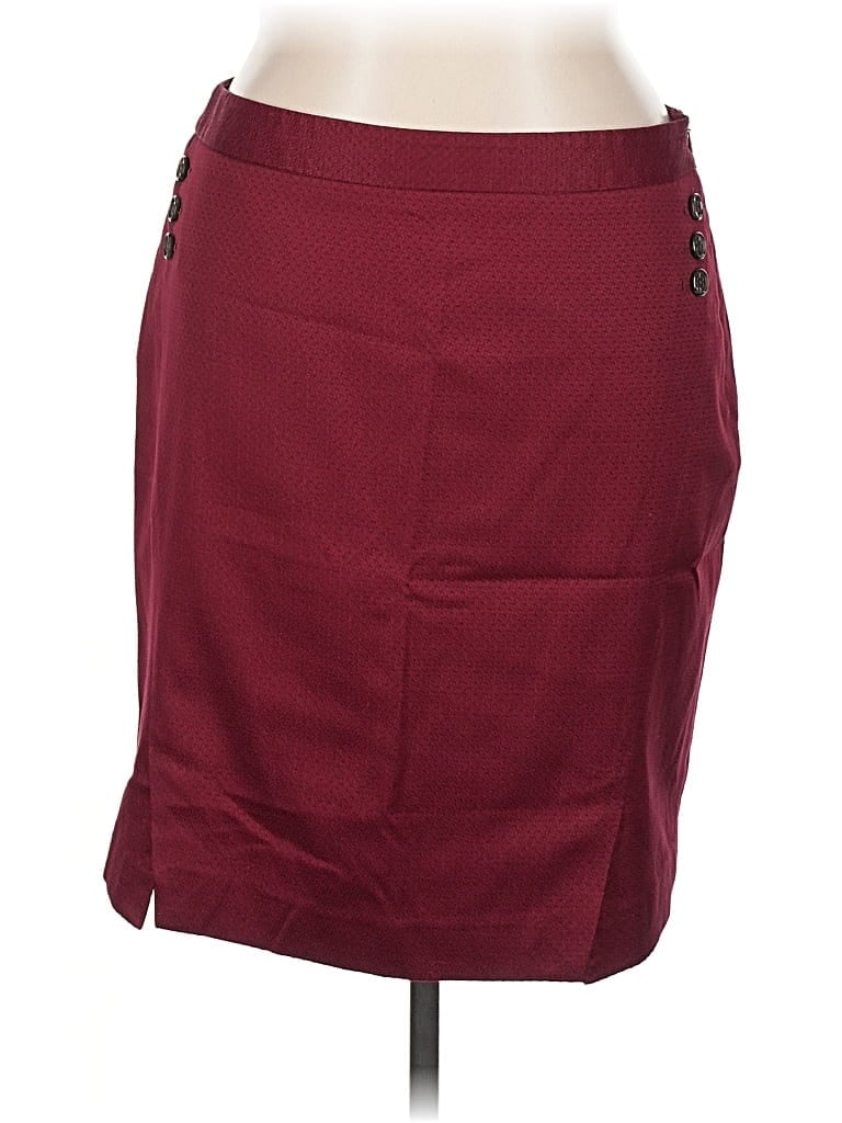 Pre-owned The Limited Casual Skirt In Burgundy