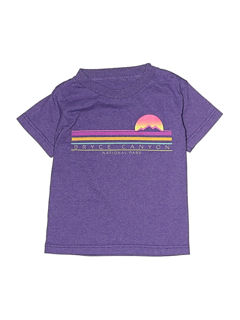 Pre-owned Unbranded Kids' Short Sleeve T-shirt In Purple