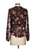 VICI 100% Polyester Brown Black Long Sleeve Blouse Size XS - photo 2