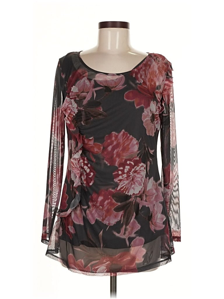 Pre-owned Love Scarlett Long Sleeve Blouse In Black