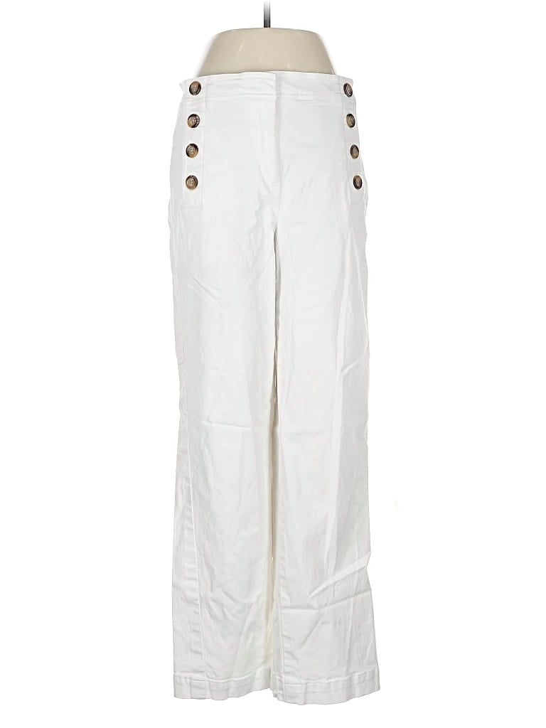 Pre-owned Ann Taylor Casual Pants In White