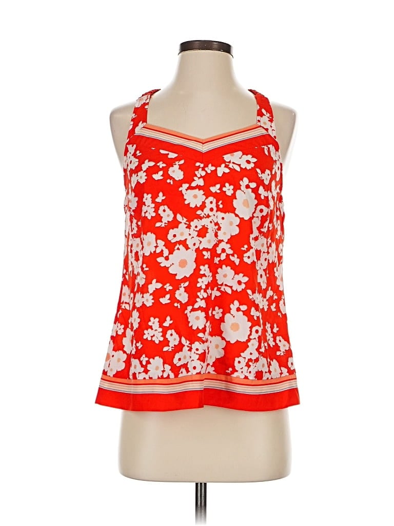 Pre-owned Lc Lauren Conrad Sleeveless Blouse In Red
