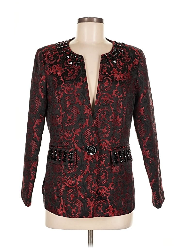 Pre-owned Luxe Blazer Jacket In Red
