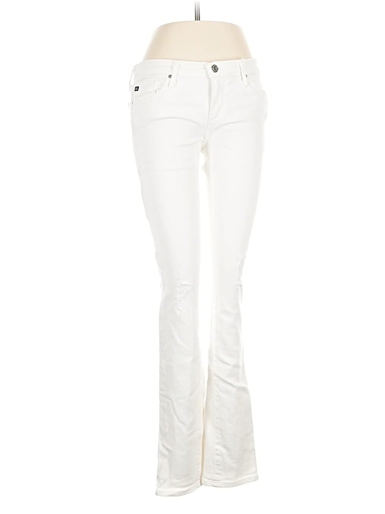 Pre-owned Adriano Goldschmied Jeans In White