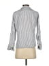 Club Monaco Stripes Silver Long Sleeve Button-Down Shirt Size S (estimated) - photo 2