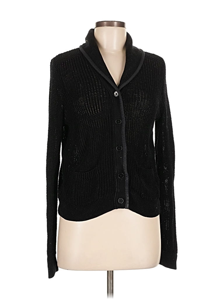 Pre-owned Polo Ralph Lauren Cardigan Sweater In Black