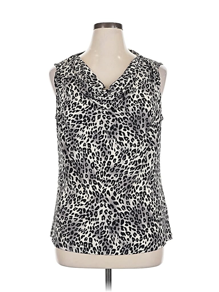 Pre-owned Nine West Sleeveless Blouse In White