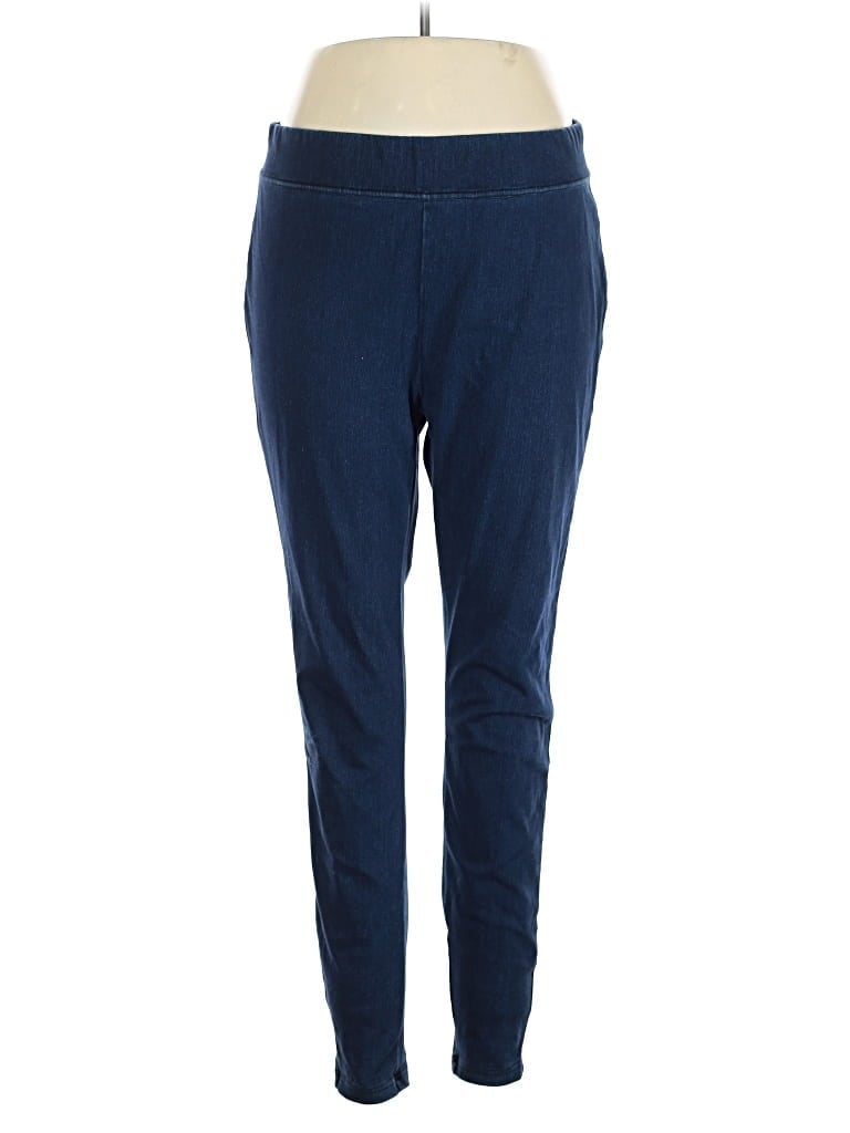 Pre-owned Lands' End Casual Pants In Blue