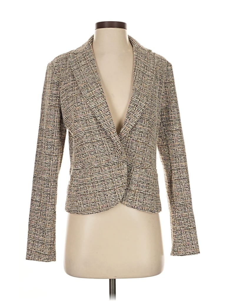 Pre-owned Amanda + Chelsea Blazer Jacket In Gray