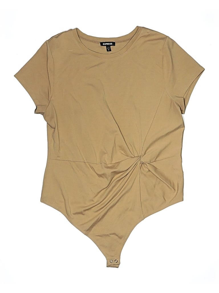 Pre-owned Express Bodysuit In Brown