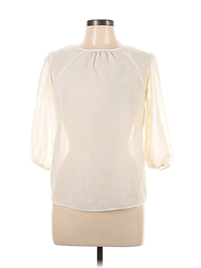 Pre-owned Atmosphere 3/4 Sleeve Blouse In White