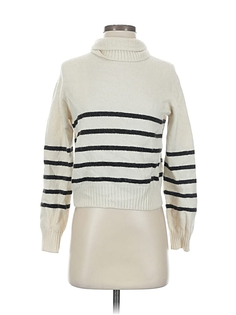 Pre-owned Adriano Goldschmied Turtleneck Sweater In White