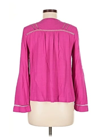 Skies Are Blue Long Sleeve Blouse (view 2)
