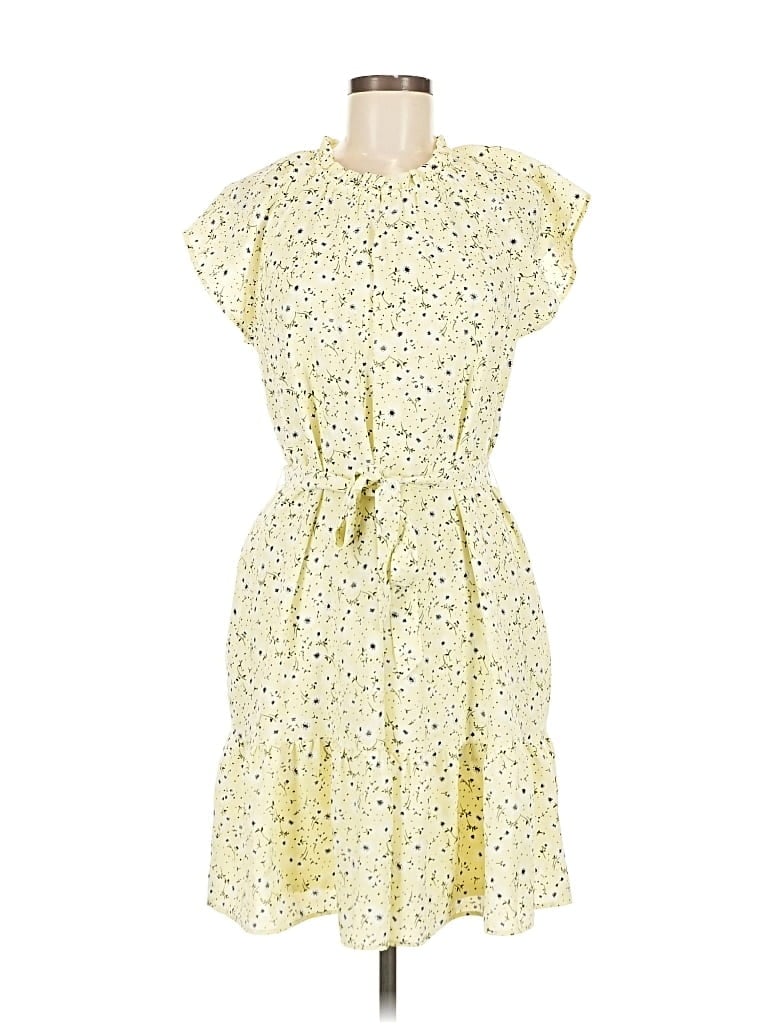 Pre-owned Lc Lauren Conrad Casual Dress In Yellow