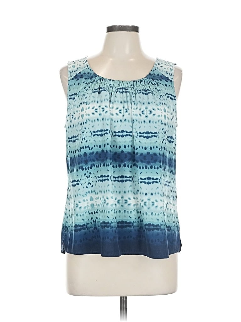 Pre-owned Chico's Sleeveless Blouse In Blue