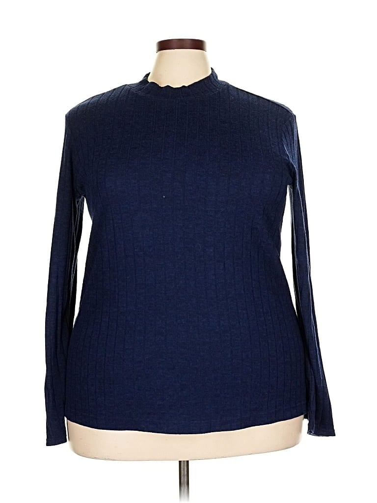 Pre-owned Matty M Turtleneck Sweater In Blue