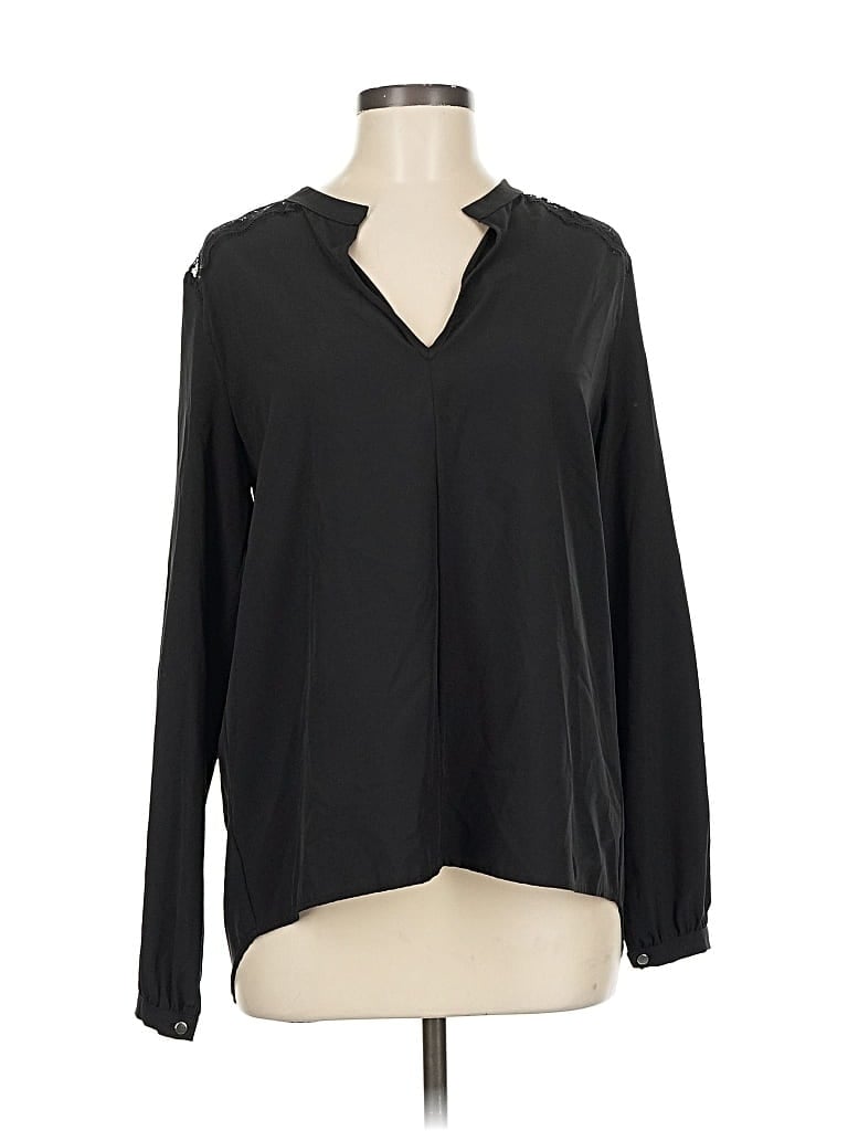 Pre-owned Single Los Angeles Long Sleeve Blouse In Black