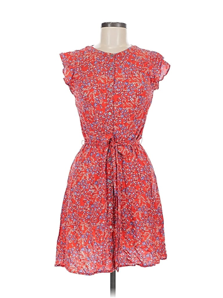 Pre-owned Ann Taylor Loft Outlet Casual Dress In Red