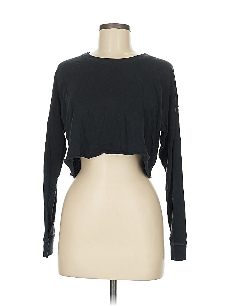 Pre-owned Offline By Aerie Long Sleeve T-shirt In Black