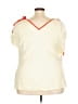 Pitusa 100% Cotton Ivory Yellow Short Sleeve Top Size 5X - photo 2